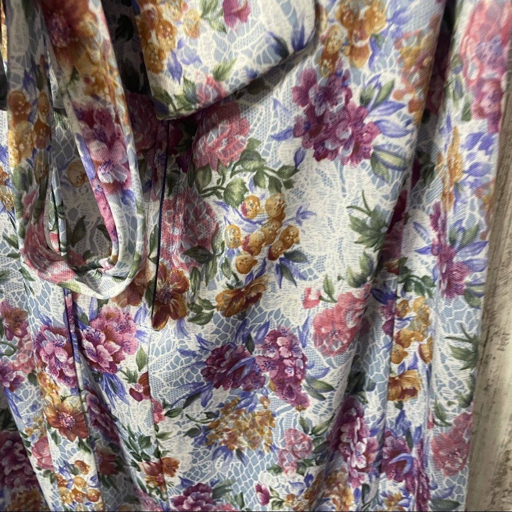 Vintage Tribrite Floral Dress Size 16P - Picture 2 of 8